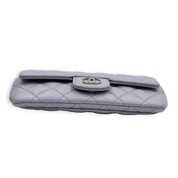 Sunglasses Case Crossbody Bag Purple in Caviar Leather, Light Gold hardware
