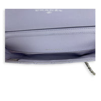 Sunglasses Case Crossbody Bag Purple in Caviar Leather, Light Gold hardware