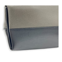 Etriviere Jockey Noir/ Bleu Nuit/ Vert Maquis Tote Bag in Evercolor and Evergrain Leather, Palladium hardware