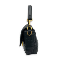 Baguette Shoulder Bag Black in Lambskin, Gold hardware