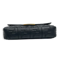 Baguette Shoulder Bag Black in Lambskin, Gold hardware