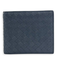 Intrecciato Wallet Grey in Calfskin