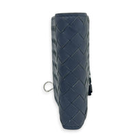 Intrecciato Wallet Grey in Calfskin