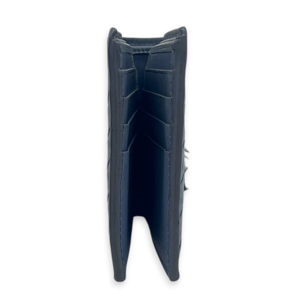 Intrecciato Wallet Grey in Calfskin