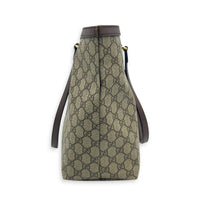 GG Supreme Tote Bag Beige in Coated Canvas, Gold hardware