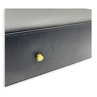 Peekaboo Top Handle Bag Black in Calfskin, Gold hardware