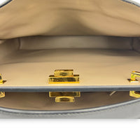 Peekaboo Top Handle Bag Black in Calfskin, Gold hardware