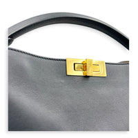 Peekaboo Top Handle Bag Black in Calfskin, Gold hardware