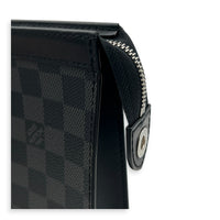 Explorer Briefcase Monogram Eclipse Top Handle Bag in Monogram Coated Canvas, Silver hardware