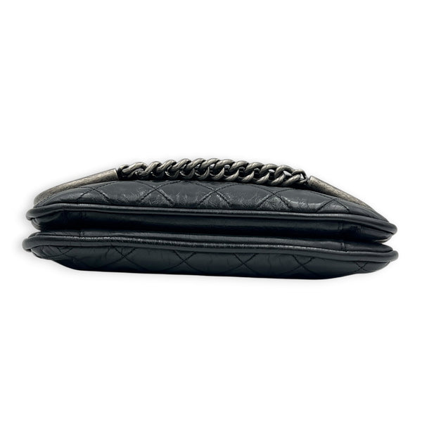 CC Chain Shoulder Bag Black, Ruthenium hardware