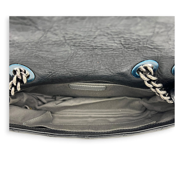 CC Chain Shoulder Bag Black, Ruthenium hardware
