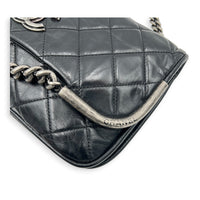 CC Chain Shoulder Bag Black, Ruthenium hardware