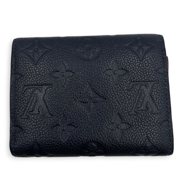 Victorine Blue Wallet in Monogram Empreinte Leather, Gold hardware