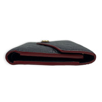 Victorine Blue Wallet in Monogram Empreinte Leather, Gold hardware