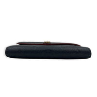 Victorine Blue Wallet in Monogram Empreinte Leather, Gold hardware