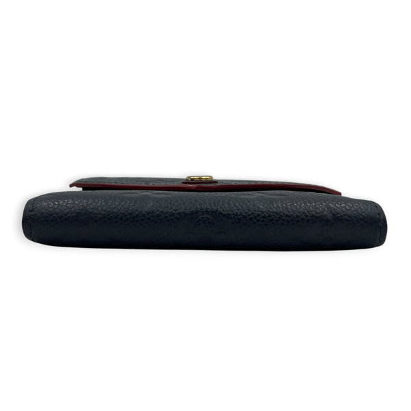 Victorine Blue Wallet in Monogram Empreinte Leather, Gold hardware