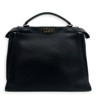 Peekaboo Top Handle Bag Black, Palladium hardware