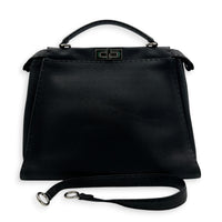 Peekaboo Top Handle Bag Black, Palladium hardware