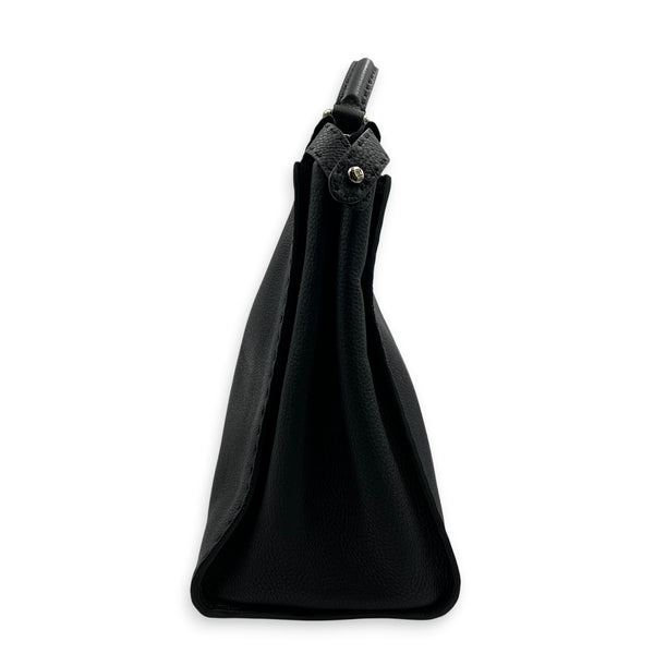 Peekaboo Top Handle Bag Black, Palladium hardware