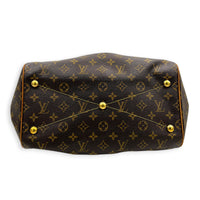 Tivoli Top Handle Bag GM Brown in Monogram Coated Canvas, Gold hardware
