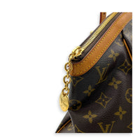 Tivoli Top Handle Bag GM Brown in Monogram Coated Canvas, Gold hardware