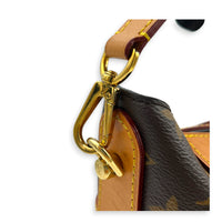 Duffle Bucket Bag Brown in Monogram Coated Canvas, Gold hardware