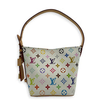x Takashi Murakami All In BB White Bucket Bag in Coated Canvas, Gold hardware