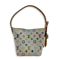 x Takashi Murakami All In BB White Bucket Bag in Coated Canvas, Gold hardware