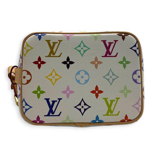 x Takashi Murakami All In BB White Bucket Bag in Coated Canvas, Gold hardware