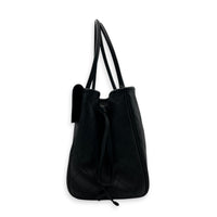 Urban Essential Black Tote Bag in Calfskin, Gold hardware