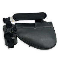 Saddle Crossbody Bag Black, Silver hardware