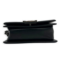 Boy Shoulder Bag Small Black, Ruthenium hardware