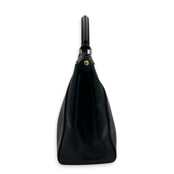 Peekaboo Top Handle Bag Black in Calfskin, Mixed hardware