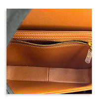Triomphe Shoulder Bag Tan in Coated Canvas, Gold hardware