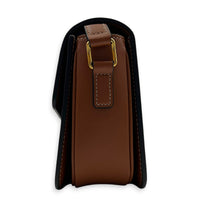 Triomphe Shoulder Bag Tan in Coated Canvas, Gold hardware