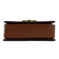 Triomphe Shoulder Bag Tan in Coated Canvas, Gold hardware