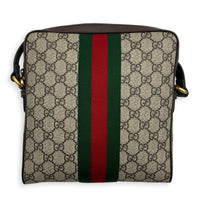 GG Supreme Messenger Beige in Coated Canvas, Antique Brass hardware