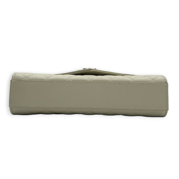 Envelope Shoulder Bag White, Gold hardware