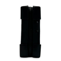 Soft Trunk Black Clutch in Taurillon Leather, Monochrome hardware