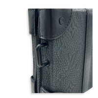 Soft Trunk Black Clutch in Taurillon Leather, Monochrome hardware