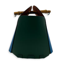 Ken Price Blue Bucket Bag in Calfskin, Palladium hardware