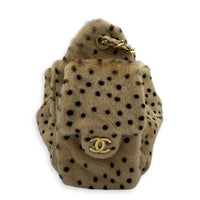C25 Métiers d’art 2026 Shoulder Bag Mini Beige in Pony Haie, Gold hardware