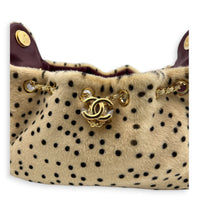 C25 Métiers d’art 2026 Shoulder Bag Mini Beige in Pony Haie, Gold hardware