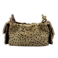 C25 Métiers d’art 2026 Shoulder Bag Mini Beige in Pony Haie, Gold hardware