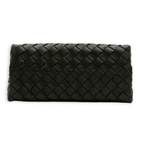 Andiamo Top Handle Bag Small Green in Intrecciato Leather, Gold hardware