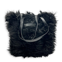 Fur Tote Bag Black in Faux Fur