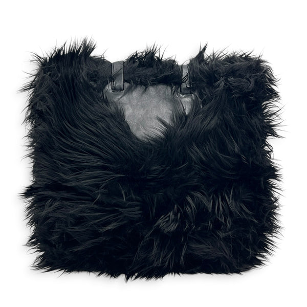 Fur Tote Bag Black in Faux Fur