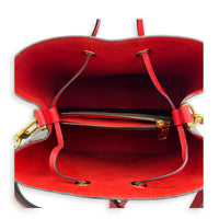 NeoNoe Bucket Bag Cerise in Monogram Coated Canvas, Gold hardware