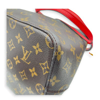 NeoNoe Bucket Bag Cerise in Monogram Coated Canvas, Gold hardware