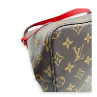 NeoNoe Bucket Bag Cerise in Monogram Coated Canvas, Gold hardware